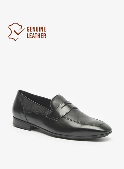 DUCHINI Men Leather Slip-On Loafers
