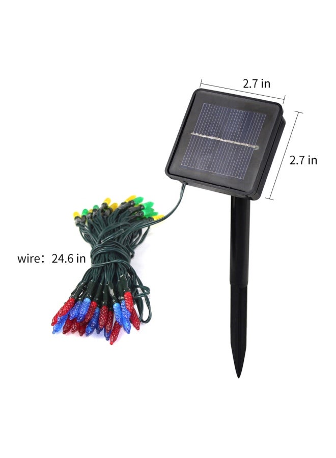 Loquat Waterproof Solar LED String Light Black/Red/Blue 18x8x7centimeter - Image 4