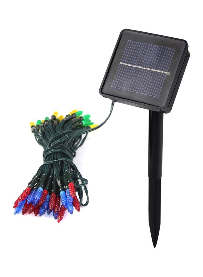 Loquat Waterproof Solar LED String Light Black/Red/Blue 18x8x7centimeter - Image 1