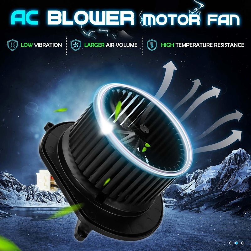 ILONPA ABS Blower Motor for Air Conditioning and Heating - Fits 2007-2011 Dodge Nitro, 2008-2012 Jeep Liberty - Image 2