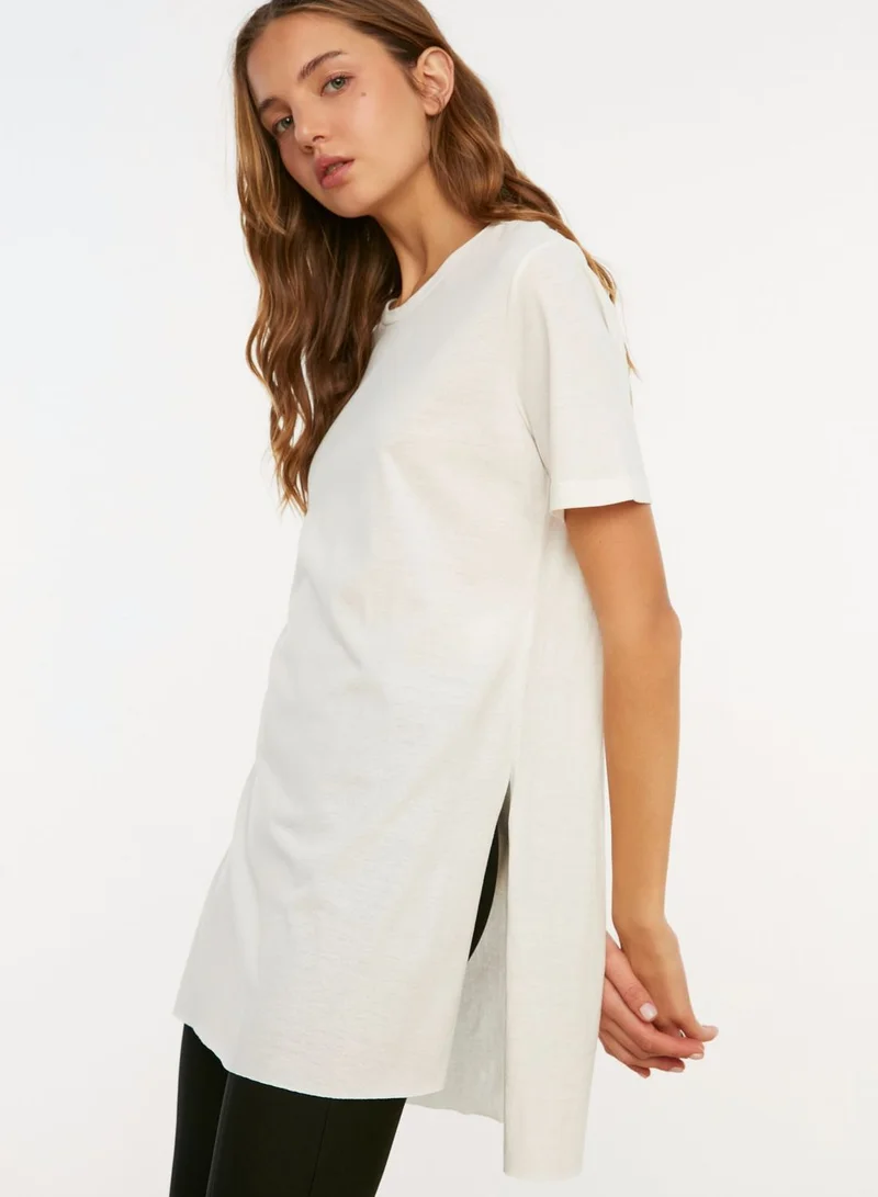 trendyol Side Slit T-Shirt