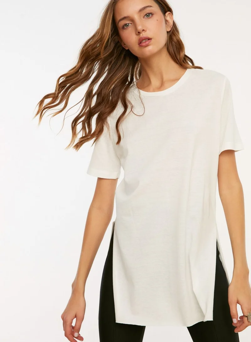 trendyol Side Slit T-Shirt