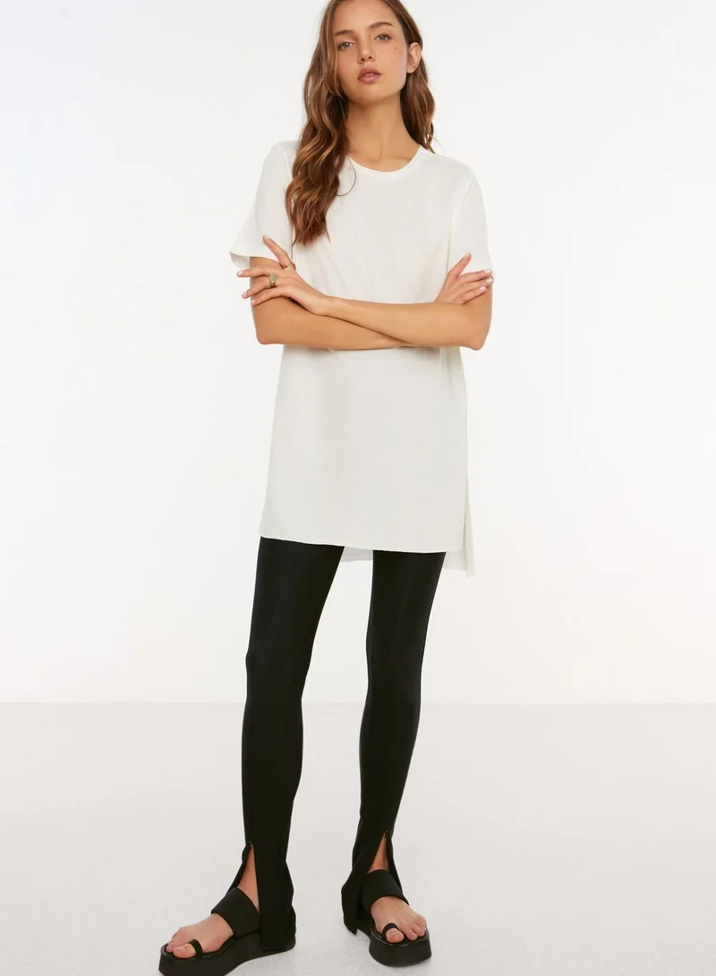 trendyol Side Slit T-Shirt