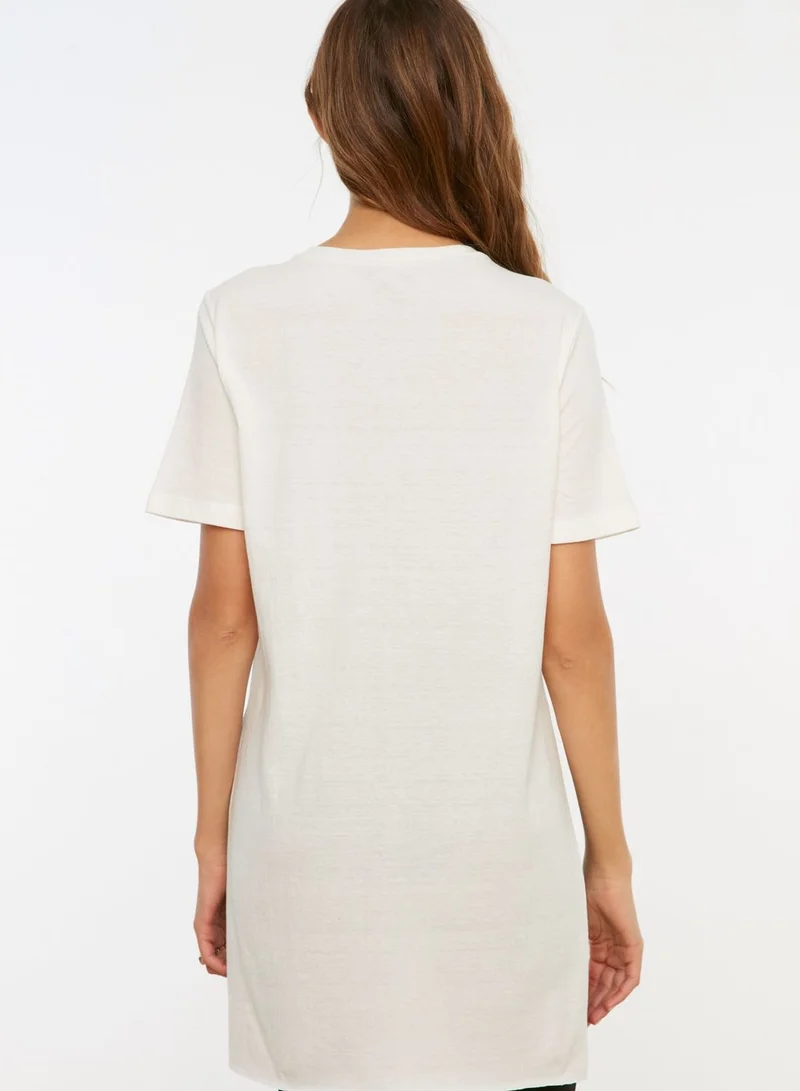 trendyol Side Slit T-Shirt