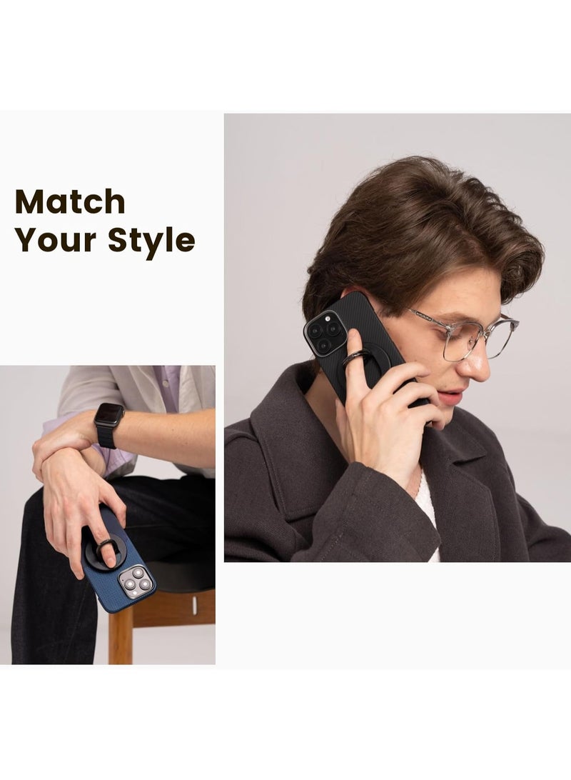 PITAKA حامل هاتف PITAKA المغناطيسي مع حلقة هاتف 3 متوافق مع حلقة MagSafe لهاتف iPhone 15/14/13/12 [MagEZ Grip3] غروب الشمس (حلقتين) - Image 4