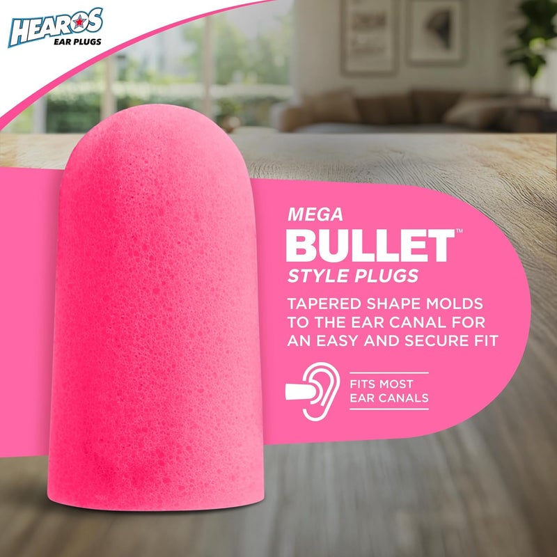هيروس سدادات أذن HEAROS Sleep Pretty in Pink للنوم، 14 زوجًا (عبوة من 1) - Image 4