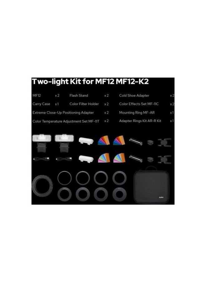 Godox - Godox MF12 Macro Flash 2-Light Kit - Image 1