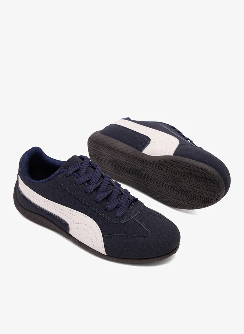 B&R Blue/ White Low Top Lifestyle Sneakers for Women | Best Price UAE