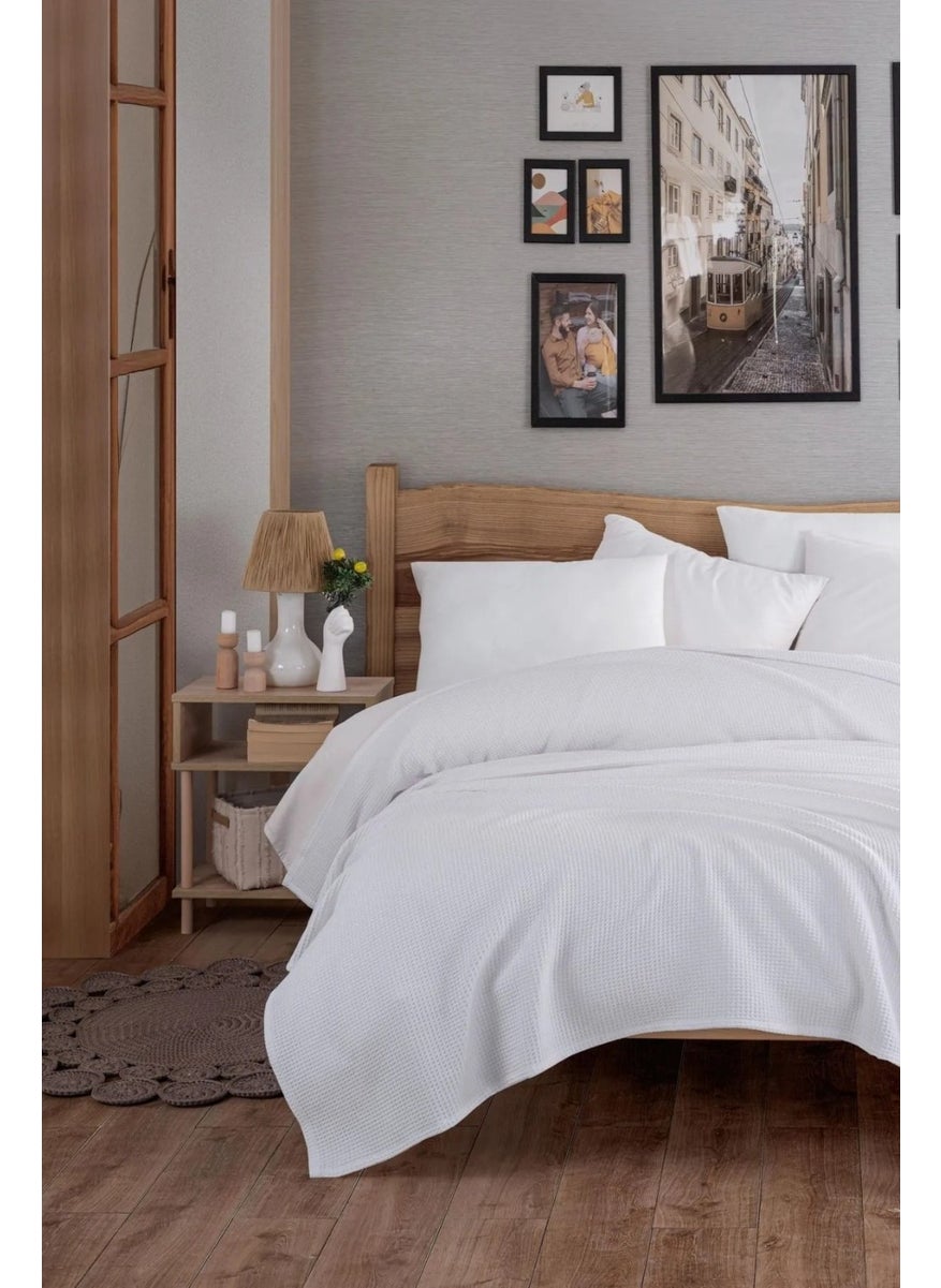 Eponj Home Ecocel Pique Cover Double 200X230CM Karde White  - Image 3