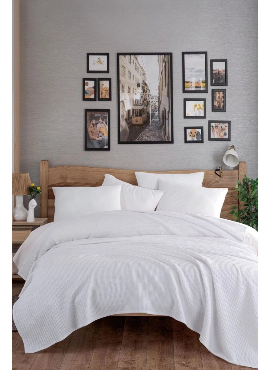 Eponj Home Ecocel Pique Cover Double 200X230CM Karde White  - Image 1