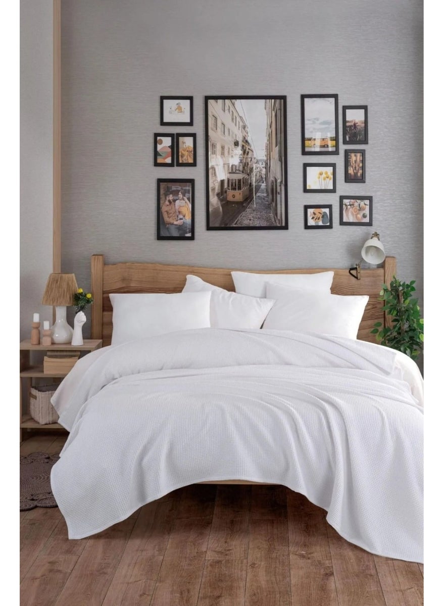 Eponj Home Ecocel Pique Cover Double 200X230CM Karde White  - Image 2