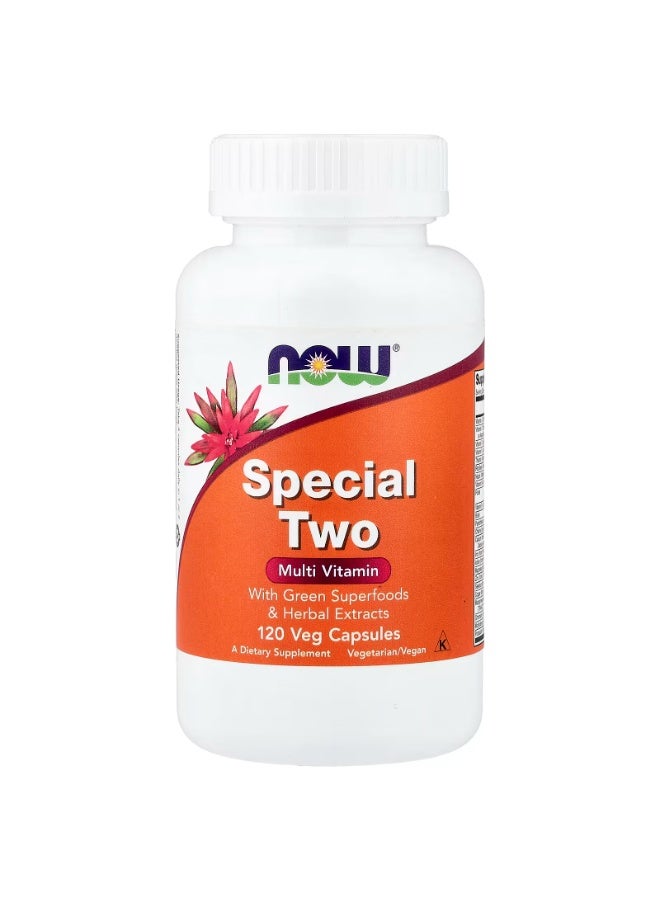 ناو Special Two، فيتامينات متعددة، 120 كبسولة نباتية - Image 1