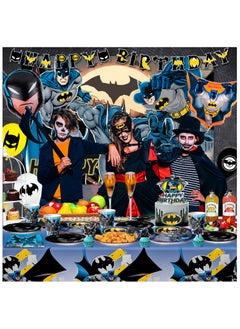 Batman Party Decorations for 10 Guests, Batman Birthday Disposable Tableware Set Batman Themed Balloons Banner Batman Tablecloth Paper Plates Cups etc Batman Birthday Party Supplies - pzsku/Z19BF8FD0B7055E26CAD5Z/45/_/1739414204/cb8eb28c-3b5c-458a-a1d6-c0dfc0cee549