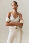 اتش اند ام Flared rib-knit trousers