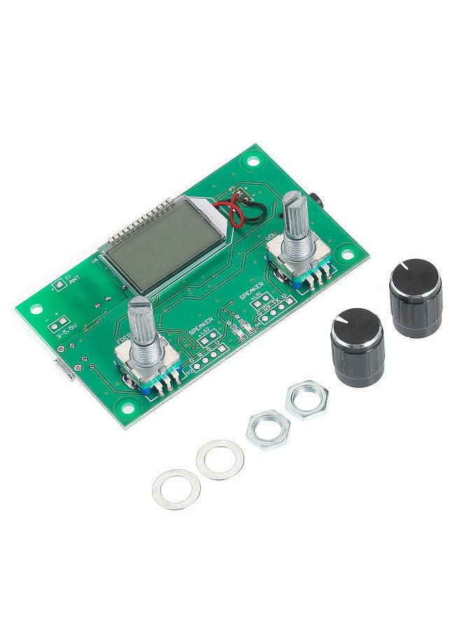 Digital FM Radio Wireless Receiver Module LCD Display with Backlight DSP PLL Module 76.0MHz-108.0MHz Mini Digital Stereo FM Mini Radio Module