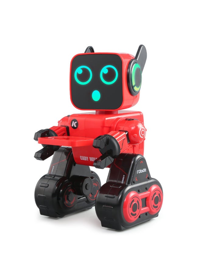 JJRC Explosions Children's Early Education Voice APP Dialogue Robot Remote Control Intelligent Programming Financial Toy Robot-Color:K10 Red Deluxe Edition Can Be Controlled By APP - Image 1