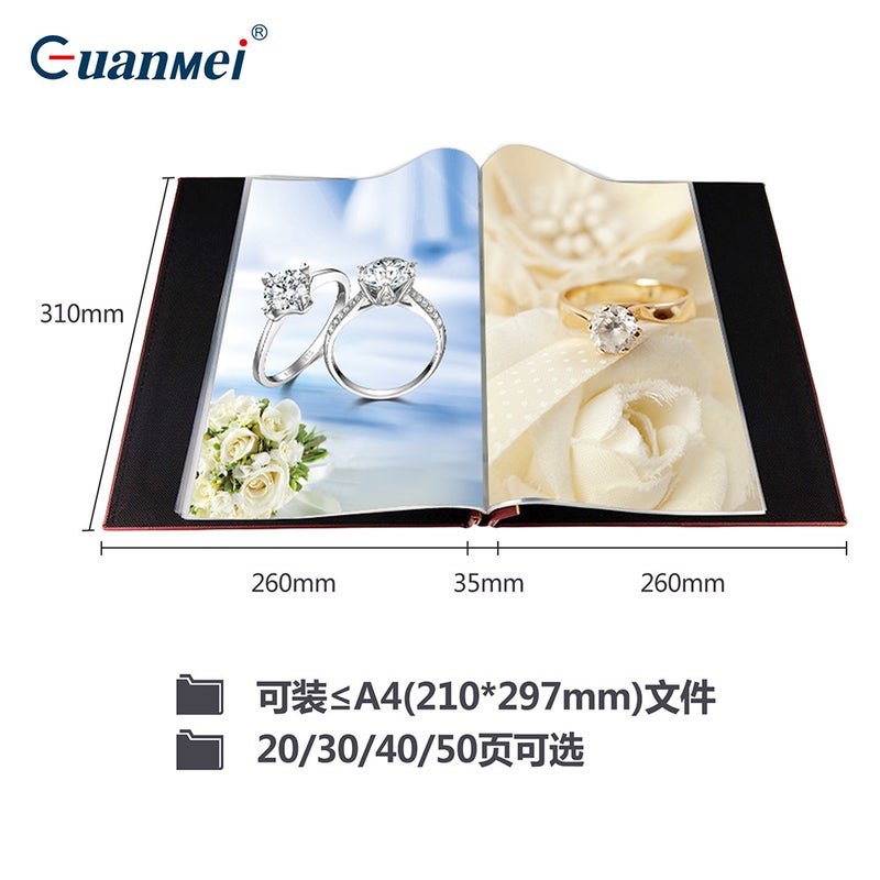 Guangmei Manufacturer S High-End Pu Leather A4 Document Folders, File Folders, Music Scores, Award Certificates, And Certificate Storage Albums - Image 5