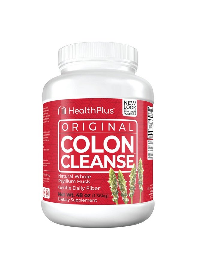 Health Plus Colon Cleanse Natural Daily Fiber Gluten Free Detox Heart Healthy (48 Ounces 194 Servings)  - Image 1