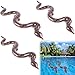 FUTUREPLUSX Inflatable Fake Snakes 3PCS Blow Up Animal Pool Snake Floats for Reptile Jungle Party DecorationsBrown - Image 2
