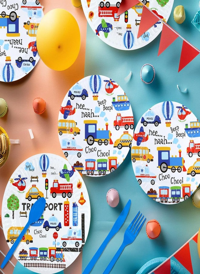 HaPiBiDesign Transportation Birthday Party Decorations, Transportation Birthday Party Favors, Transportation Supplies, Transportation Theme Birthday Party Tableware - Image 5