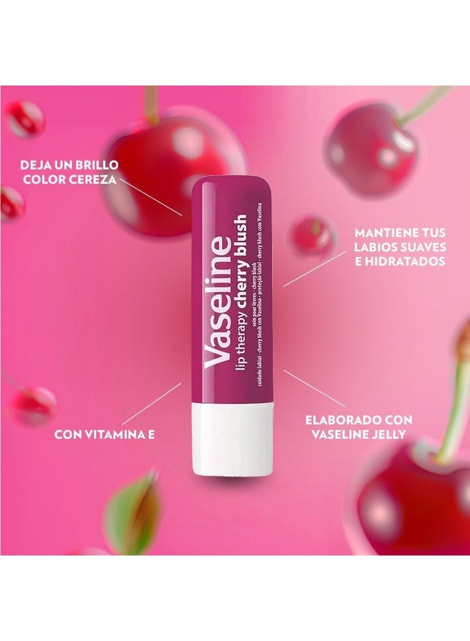 فازلين للعناية بالشفاه برائحة الكرز والوردي 4.8 غرام - Image 4