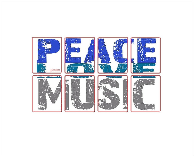 RHYTHM PRO (Peace Love Music) Self Adhesive Octapad Skin (Set of 8 PCS.) Compatible for Roland SPD-20/11/20X/20PRO/30. (SPD-20) - Image 2