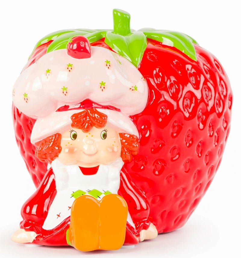 Jay Franco Strawberry Shortcake Ceramic Piggy Bank Kids Room Decor Coin Bank Childrens Learning Resource - Image 2