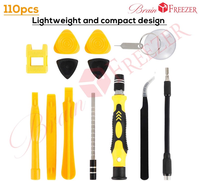Brain Freezer 122 in1 Screwdriver Set of Screw Driver Bit Set Multi-function Precision Mobile Phone Repair Device Hand Tools Torx Hex Grey - Image 2
