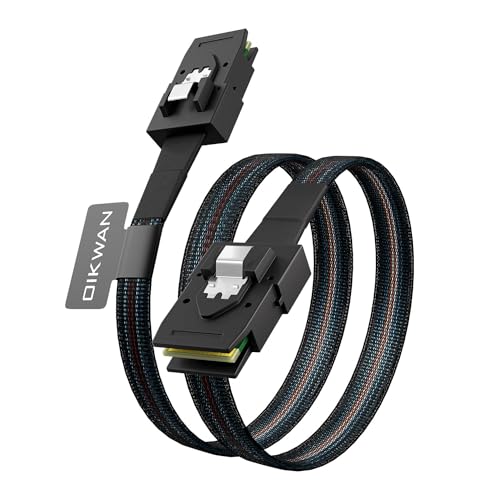 OIKWAN Internal Mini SAS Cable - SFF-8087 to SFF-8087 - 3.3FT - Image 1