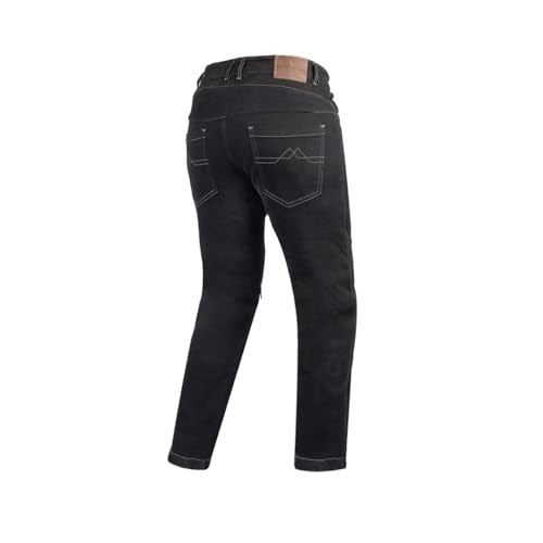 Cramster Velocity Motorcycle Jeans | Impact Protection | Abrasion Resistance | Classic 5-Pocket Design - Black, Small - Image 2