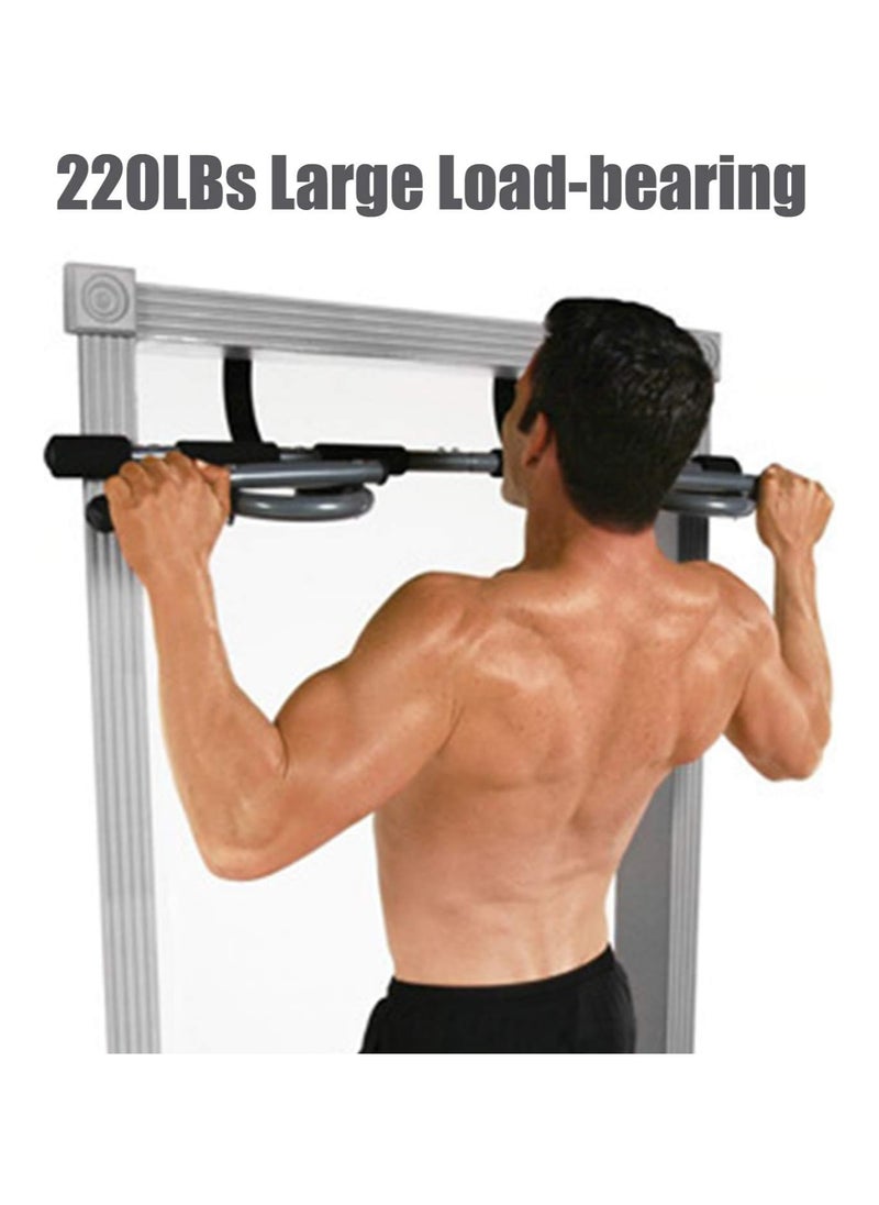 SUKILO 220LB Doorway Pull-Up Bar – Portable Strength Training System for Home, Over-Door Pull-Up Bar for Sit-Ups, Dips, and Full Body Workout  - Image 3