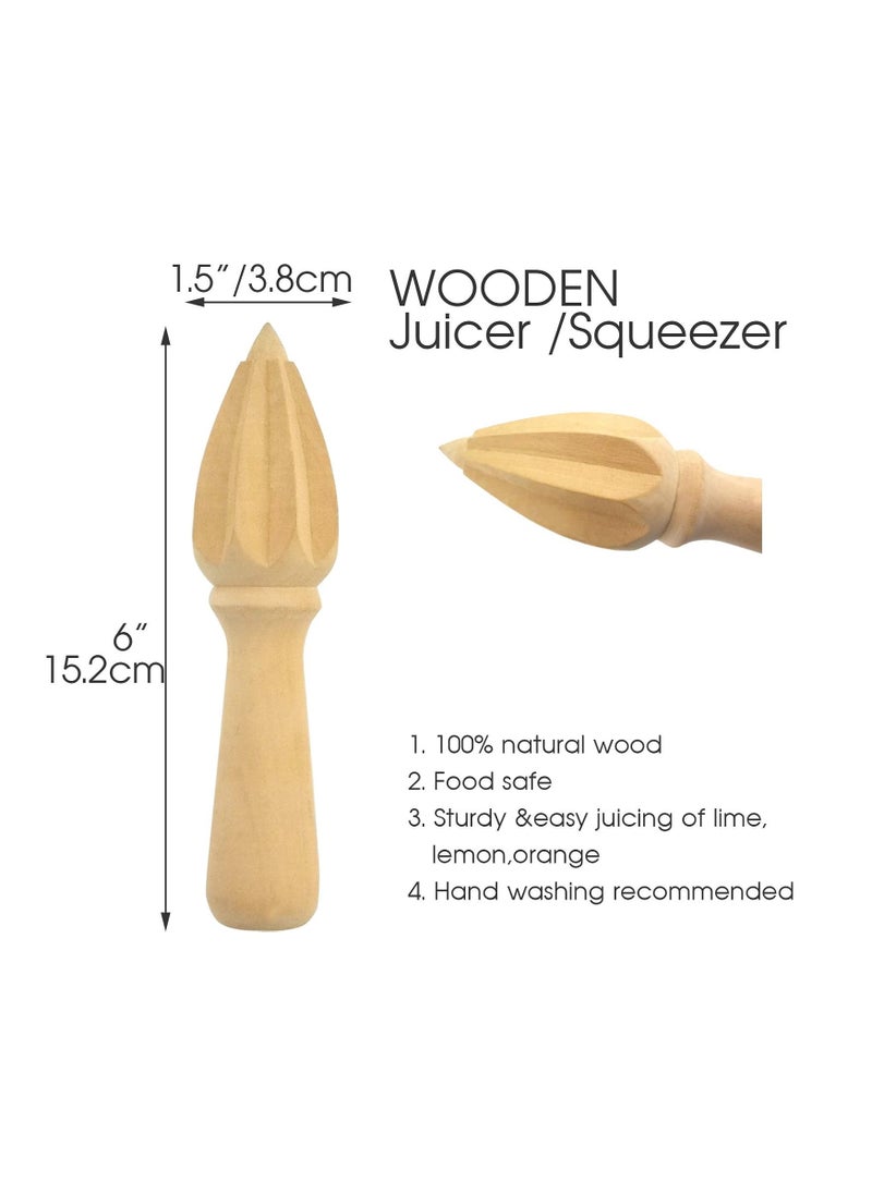 Generic - Wooden Manual Juicer, 6 Inch Lemon Juicer, Citrus Juicer, Wooden Juicer, Wooden Fruit Juicer (Manual Juicer) - Image 1