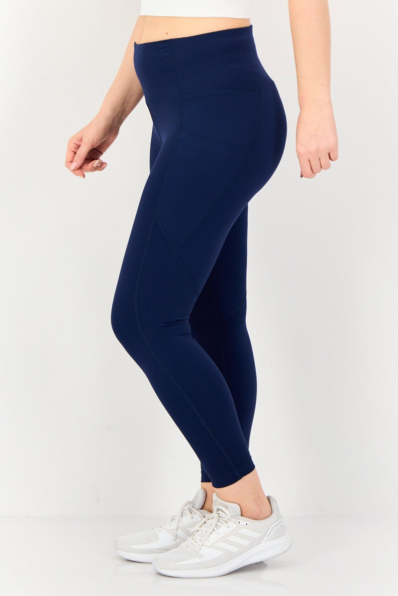 MEMBERS ONLY Women Sportswear Fit Training Leggings, Navy - Image 2