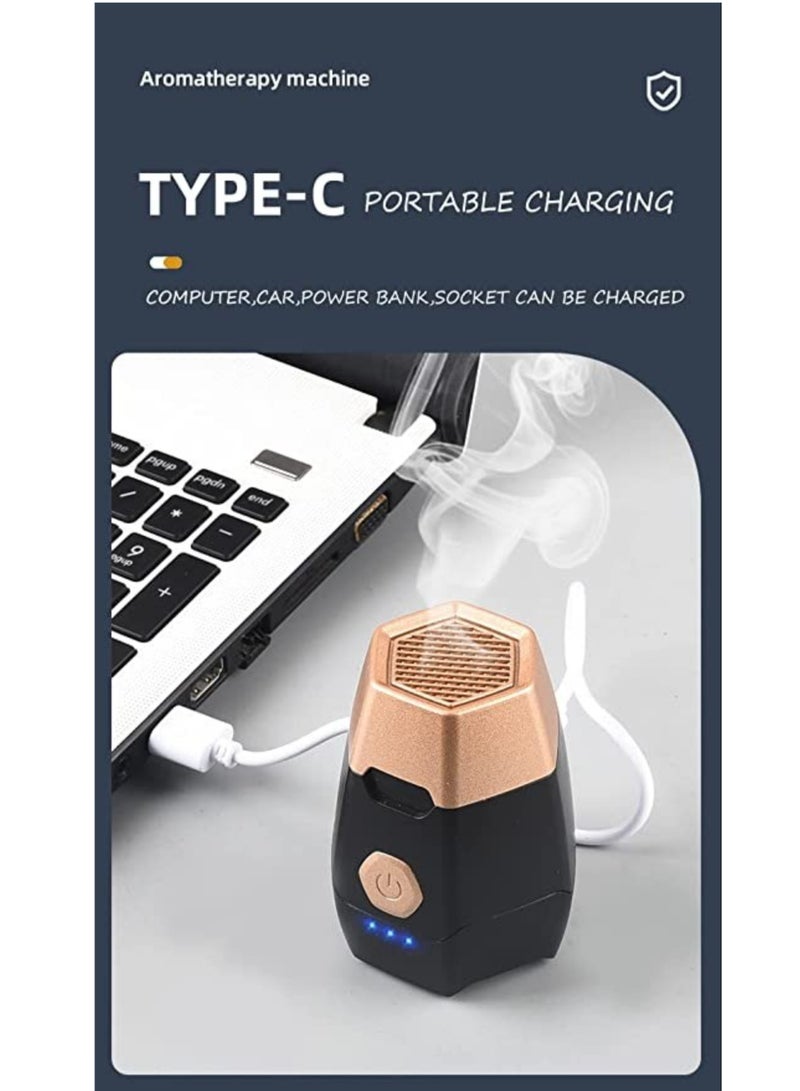 ELTRAZONE Electric Incense Burner, Car Electric Incense Burner, Portable USB Rechargeable Smart Electronic Incense Burner, Arabian bakhoor Burner for Home Use - Image 4