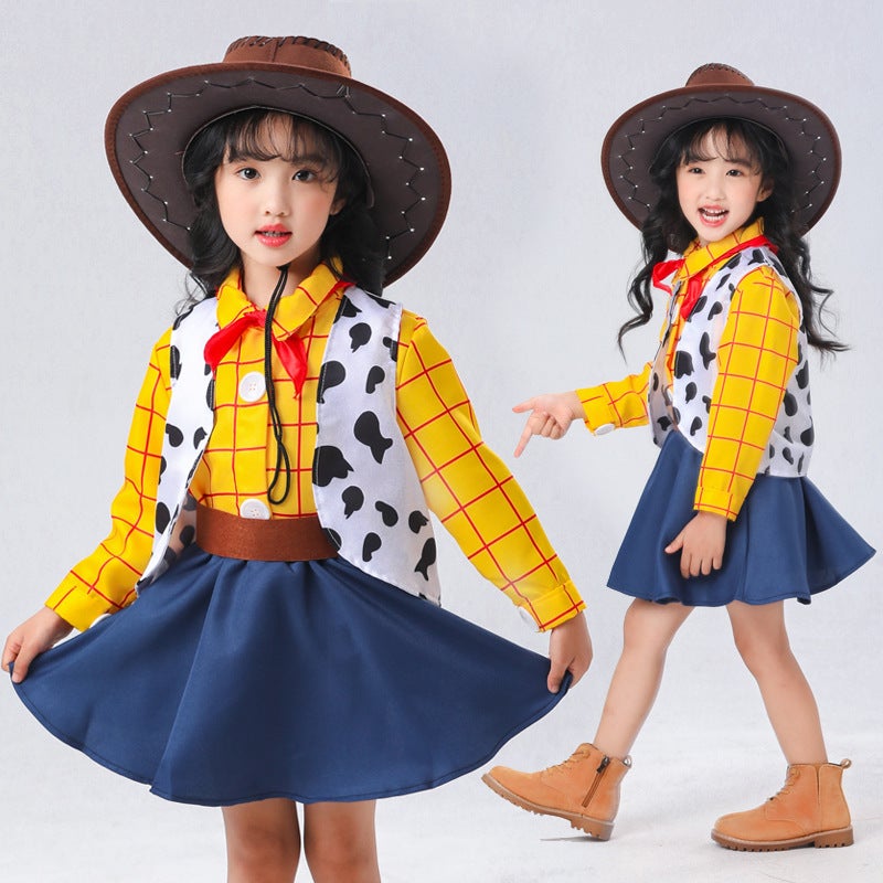 Supply Woody Playing Clothes Children'S Woody Cos Toy Story Animation Game Clothes A Generation Of Hair - Image 2
