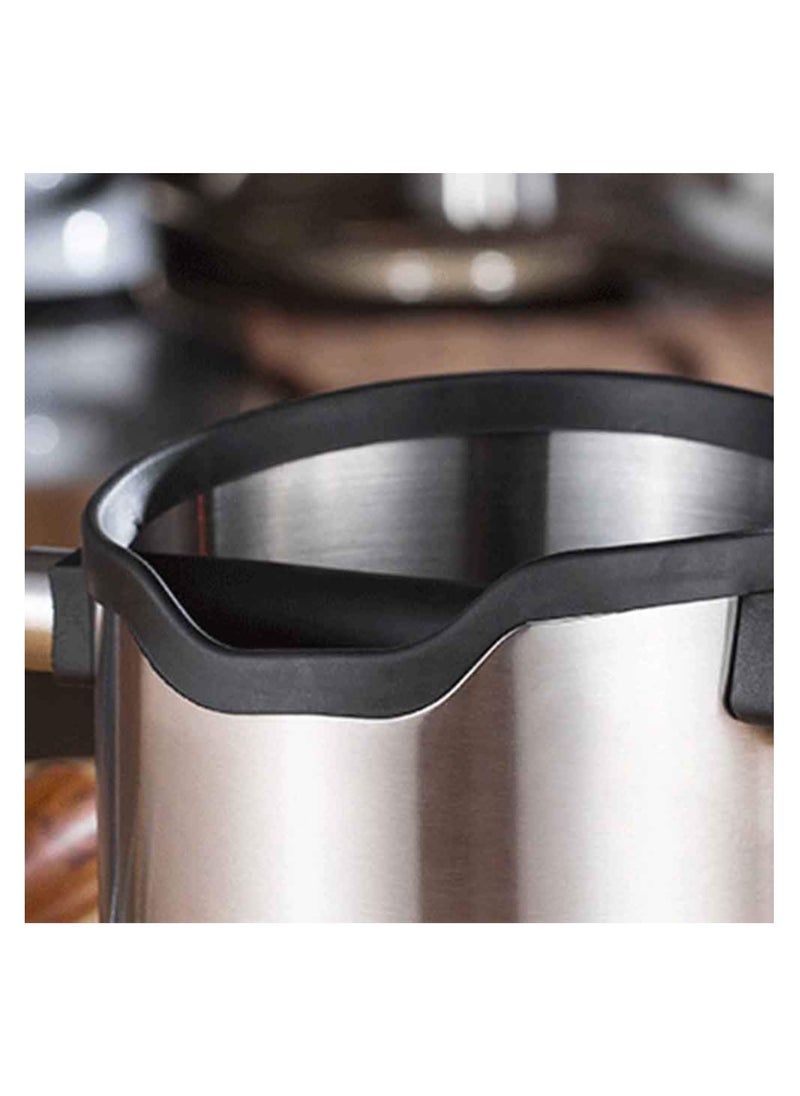 SYOSI - Coffee Knock Box Coffee Grind Dump Bin Coffee Ground Bin with Durable Knock Bar and Non-Slip Base Stainless Steel Coffee Grounds Container Knock Out Box for Barista Home and Cafe - Image 1