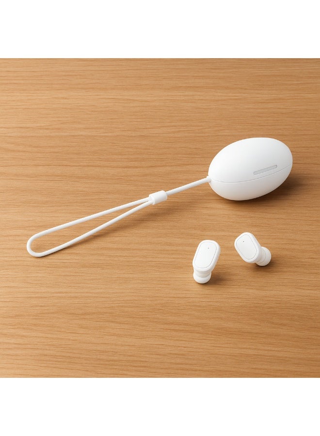 Y7 AirPods with high sound quality, 5 hours of playtime, and Type-C charging – Comfortable and lightweight design – White - Image 4