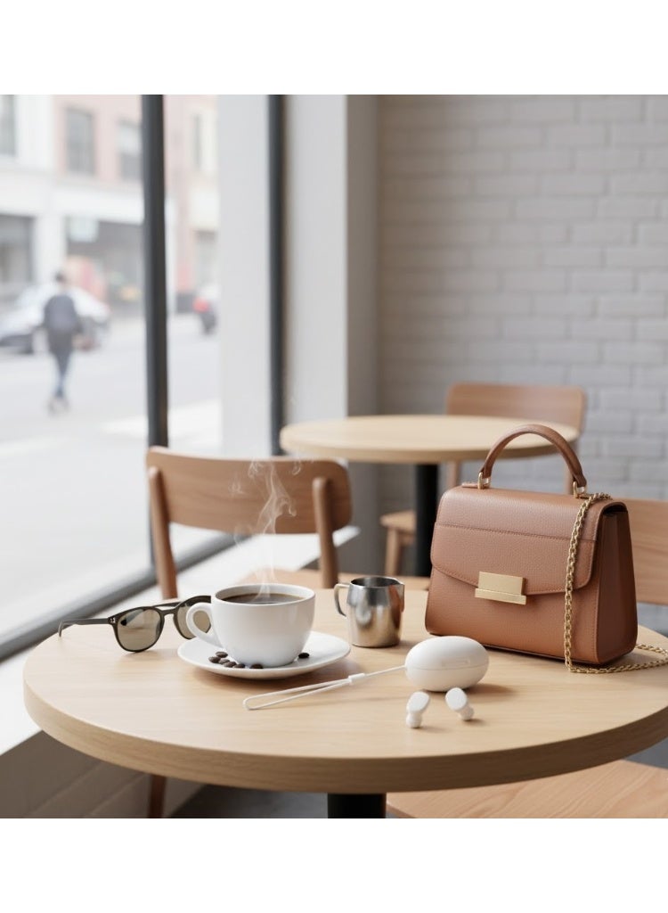 Y7 AirPods with high sound quality, 5 hours of playtime, and Type-C charging – Comfortable and lightweight design – White - Image 5