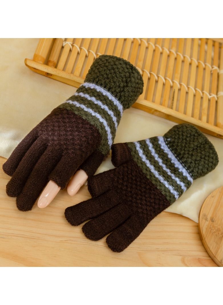 Loquat Solid Knit Gloves 