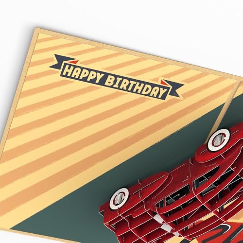 Lovepop Happy Birthday Pop-Up Card for Her and Him- 3D Novelty Birthday Greeting Cards for Boys, Girls, Men, Women - You're Not Old - 5" x 7" Classic Car Card - Blank Note Card & Envelope Included - Image 3