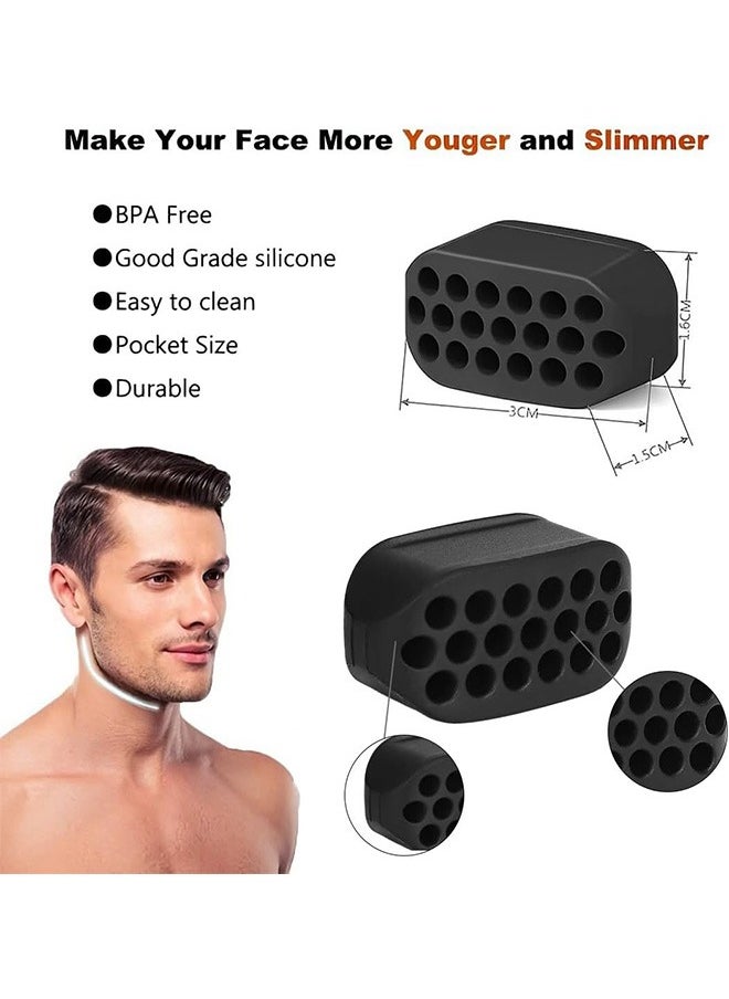 Beauenty 3-Piece Jaw Exerciser Jawline Trainer, Face Exerciser Workout, Jawline Strengthener Strengthen Neck, Jaw Muscle Trainer Double Chin Reducer for Men and Women  - Image 2