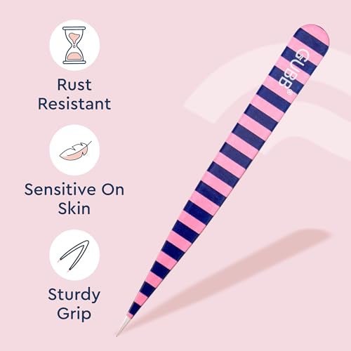 GUBB Pointed Tweezer for Blackhead Removal, Eyebrows, Facial Hair, Upper Lips Hair Plucker, Multicolor, - Image 5