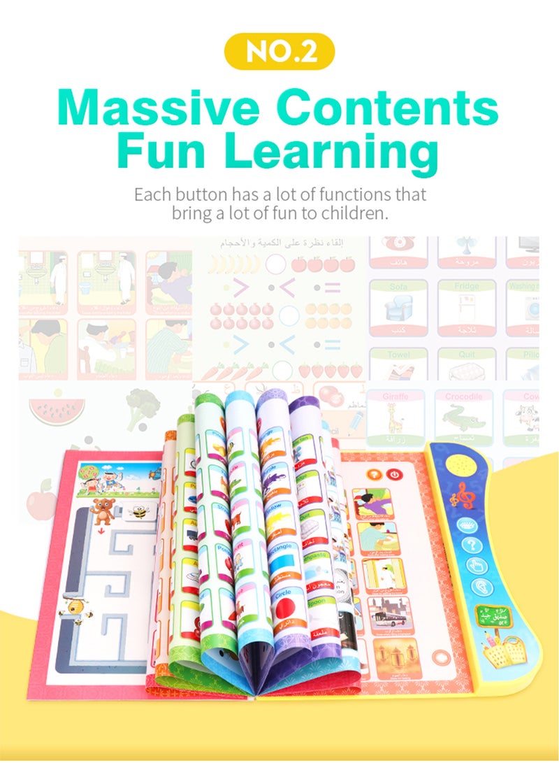 Bilingual Arabic And English Interactive Talking Book With Smart Pen Educational Book For Kids Early Development Toy Learning and Educational Toys For Toddler - Image 5