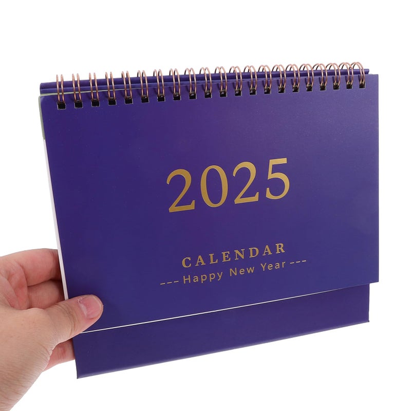 Dark Blue Minimalist Standing Desk Calendar Monthly Planner Stylish Practical Organizer 25X21X8CM - Image 5