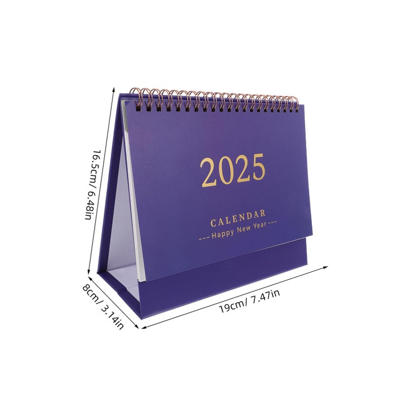 Dark Blue Minimalist Standing Desk Calendar Monthly Planner Stylish Practical Organizer 25X21X8CM - Image 3