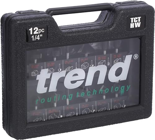 Trend 12 Piece Router Cutter Starter Set, 1/4 Inch Shank, Tungsten Carbide Tipped, Storage Case Included, SET/SS8X1/4TC - Image 5