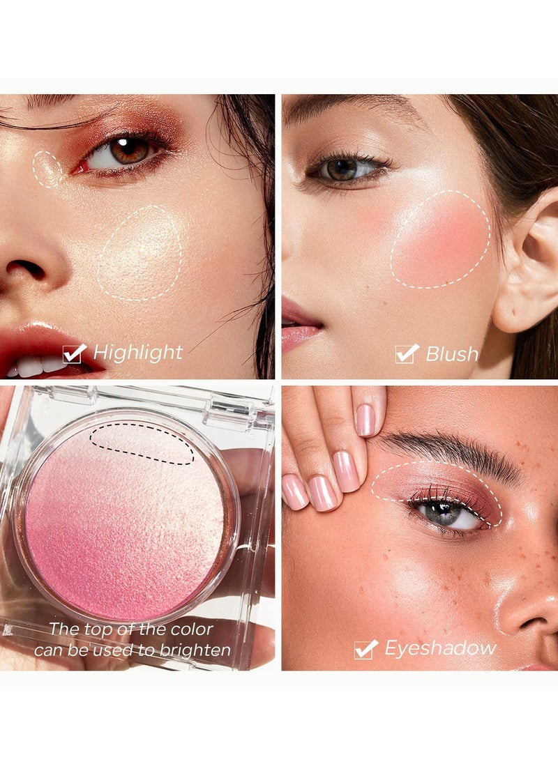KASTWAVE - Blusher, Long Lasting and Sweat Resistant Non Greasy Blush & Glow Matte Blusher Brighten Skin Color Shimmery or Matte Blusher - Image 1