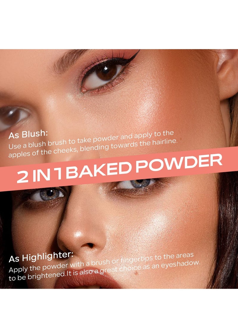 KASTWAVE - Blusher, Long Lasting and Sweat Resistant Non Greasy Blush & Glow Matte Blusher Brighten Skin Color Shimmery or Matte Blusher - Image 1