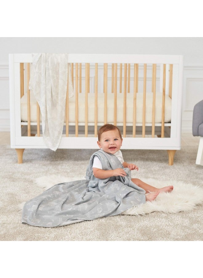 aden + anais Aden Silky Soft Swaddle Baby Blanket, 100% Cotton Bamboo Muslin, Large 44 X 44 inch, 2 Pack, Woodsy - Image 4