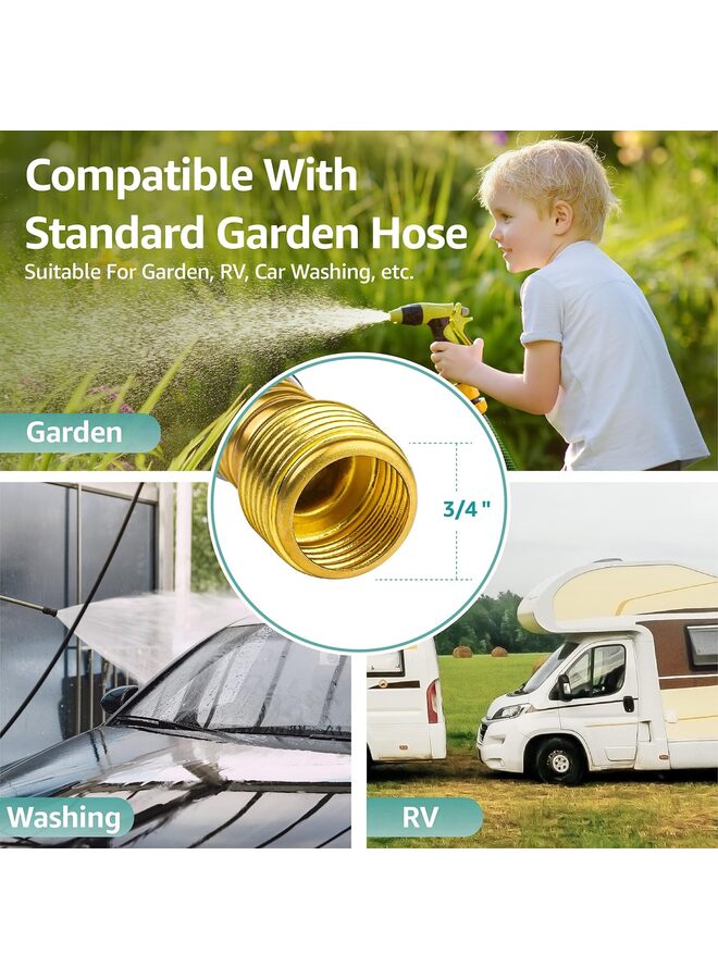Flexible Hose Protector-Eliminates Hose Crimping and Straining at Faucets and Water Connections for RV, Garden & Car Wash Hose Extension Adapter